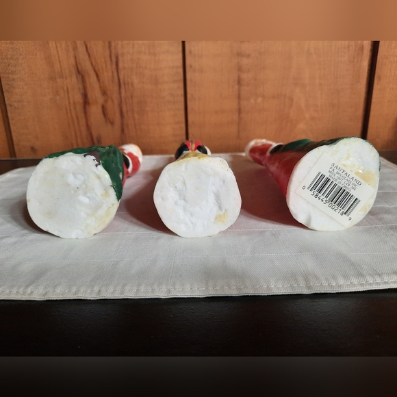 Vintage Christmas Candles Tall Santa Holding Tree Present Sack of Gifts - Picture 3 of 16